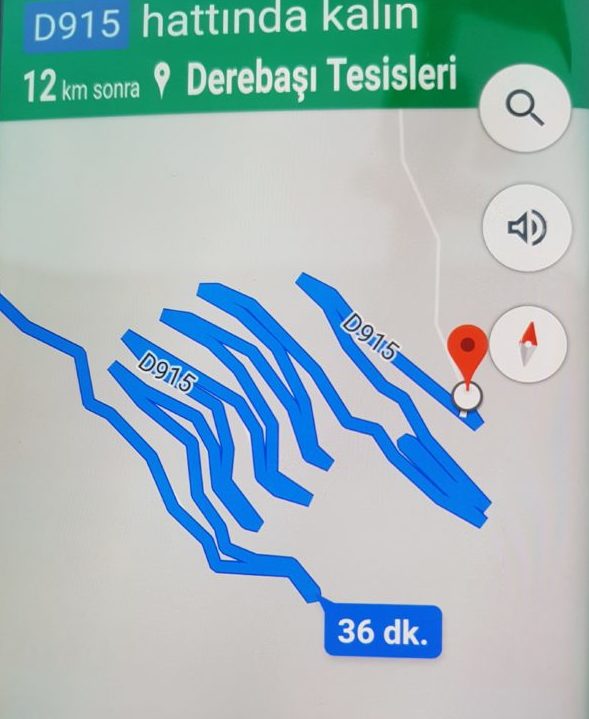 Dünyanın En Tehlikeli Yolu. Navigasyon görüntüsü