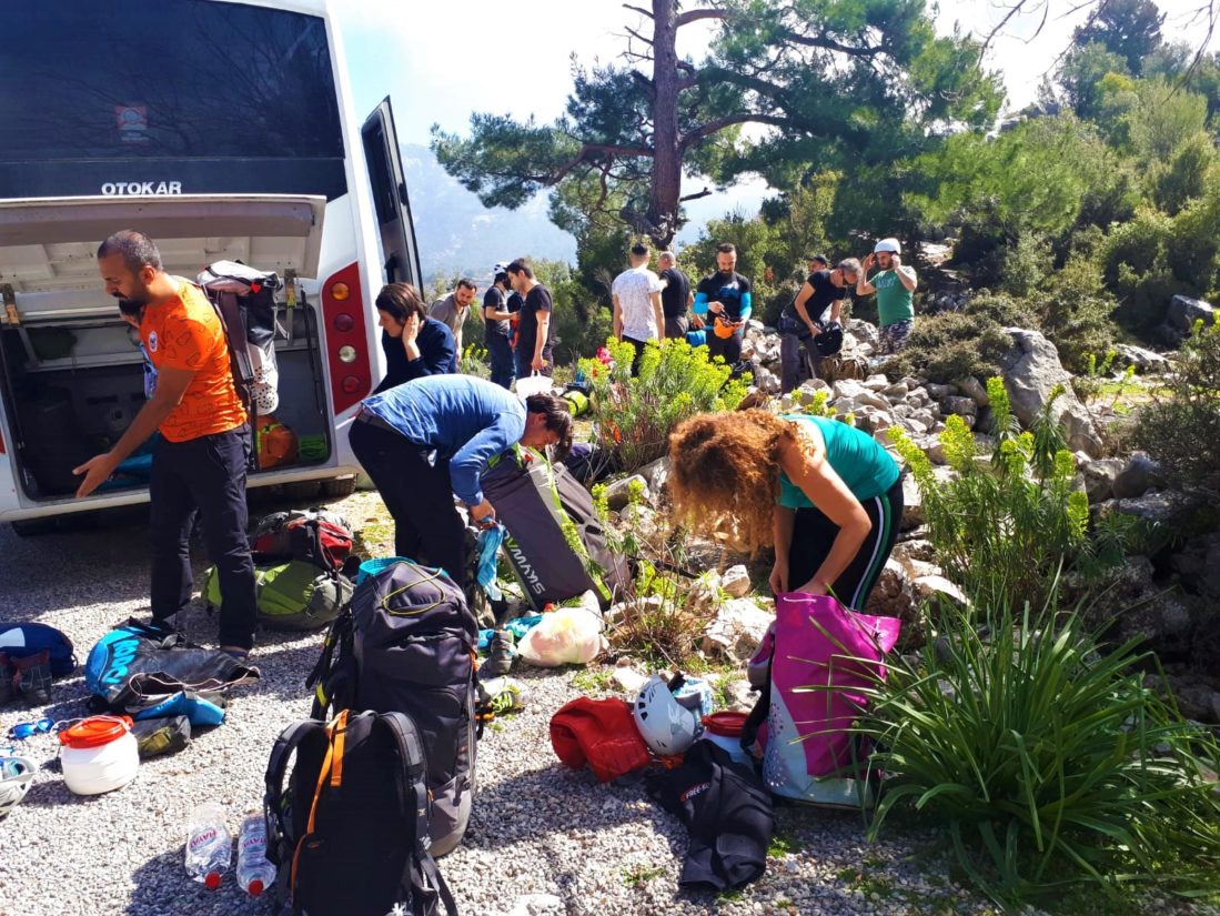 Sarpdere Kuru Kanyonu öncesi hazırlıklar